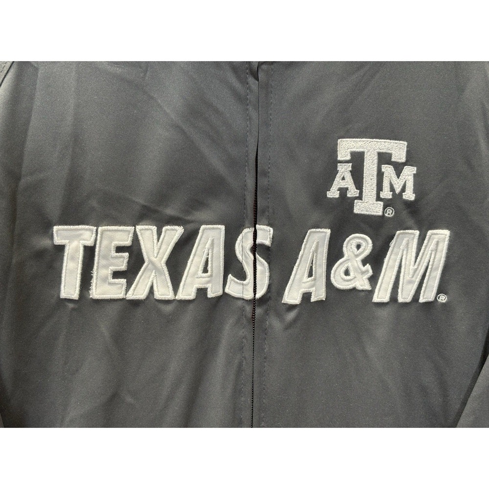 Texas‎ A&M Aggies Pro Edge Full Zip Track Jacket Mens L/G Gray - Picture 10 of 14